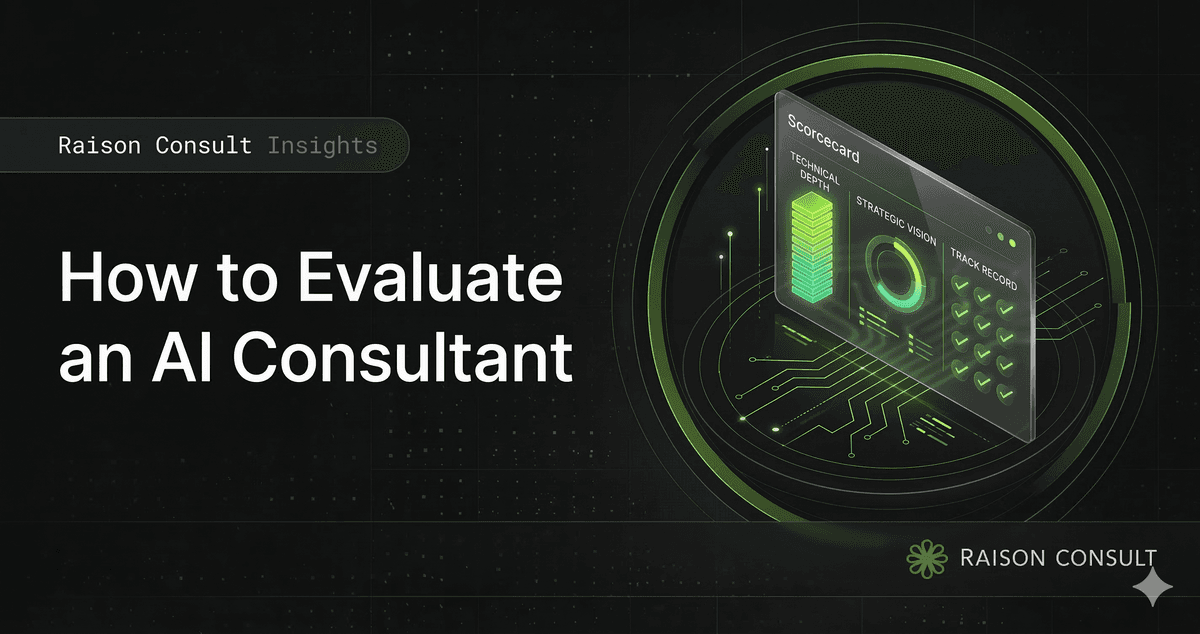 How to Evaluate an AI Consultant: The 10-Point Checklist